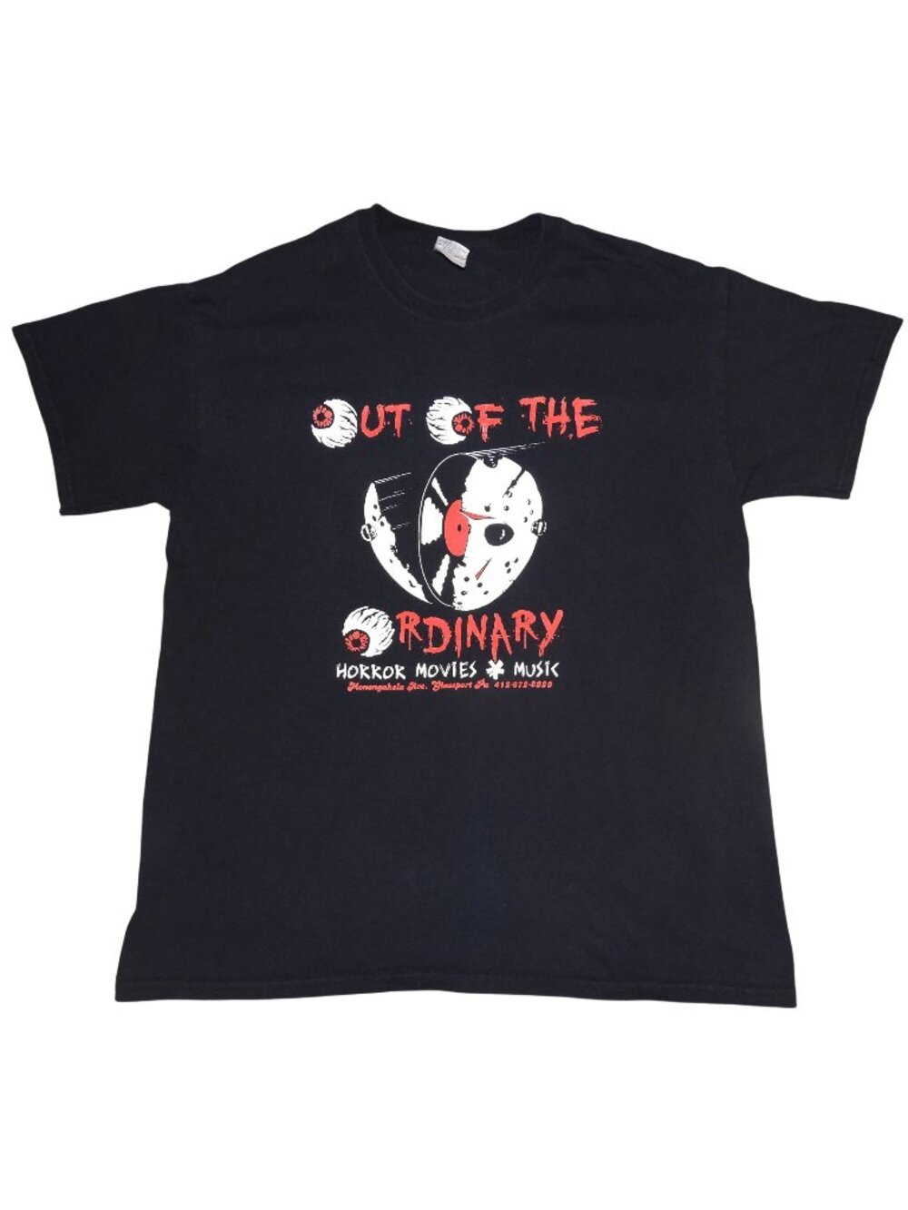 Out of the Ordinary Horror Movies & Music Friday the 13th Jason T-Shirt Large
